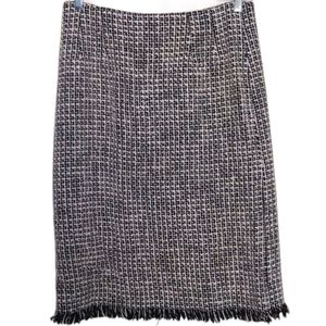Harve Benard wool blend midi skirt